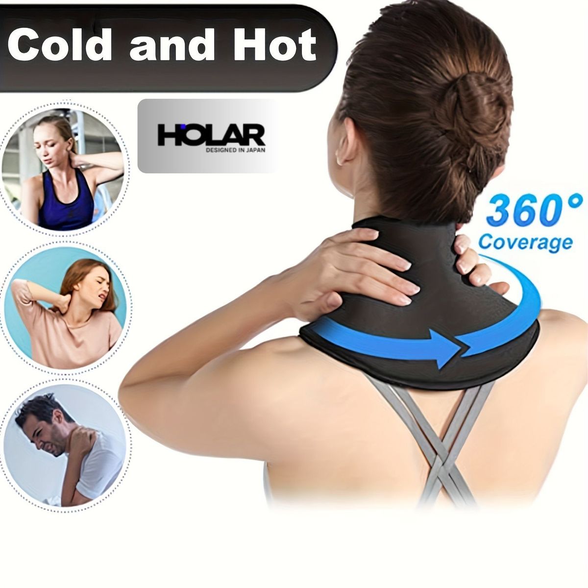 HOLAR JAPAN 固體凝膠頸部冷敷熱敷頸部護頸儀 HS0172