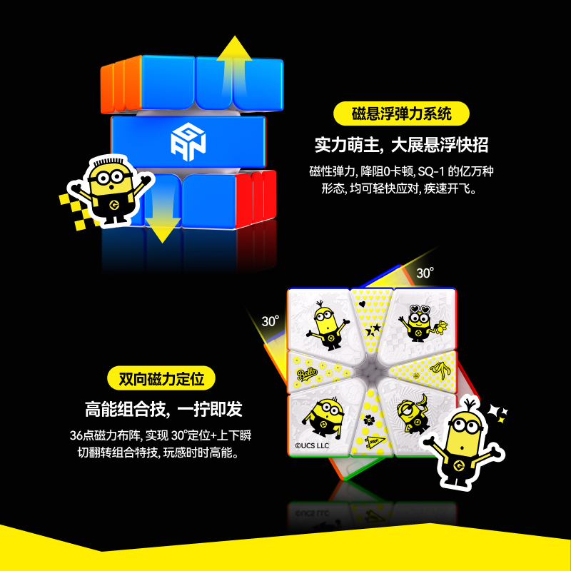 GAN SQ1 Minions Edition 小黃人 限定聯名款扭計骰