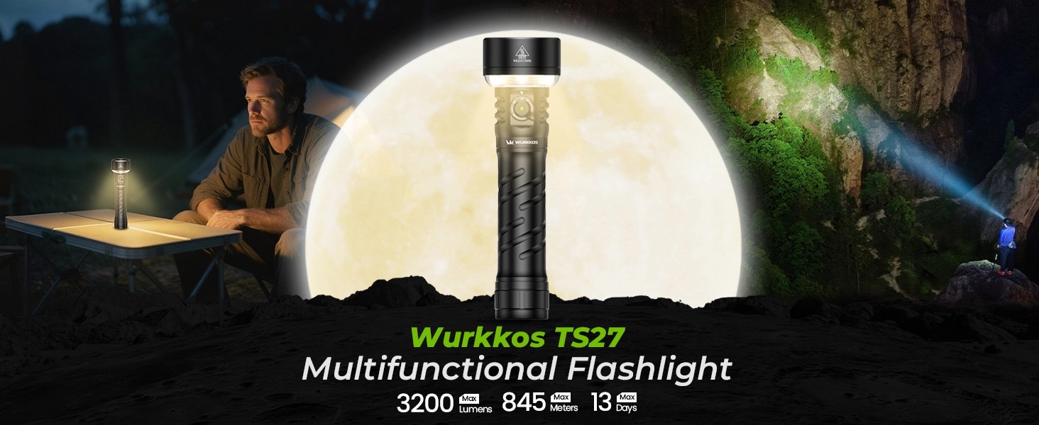 Wurkkos TS27 3200流明手電筒