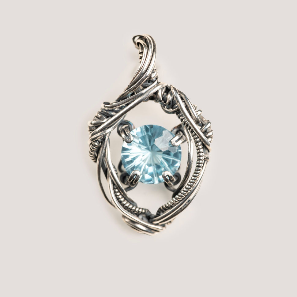 WAS 藍托帕石頸鏈 - Blue Topaz Necklace