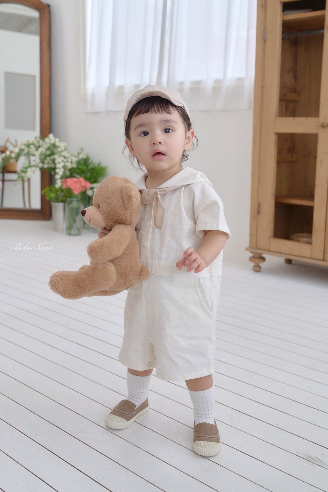 ☀️預訂 韓國直送☀️🇰🇷Bebenine兩色水手領巾短袖連身服