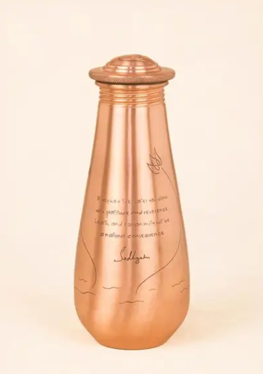Isha Life-  印度純銅水壺 500ml (薩古魯名言) India Pure Copper Bottle (Sadhguru Quote)