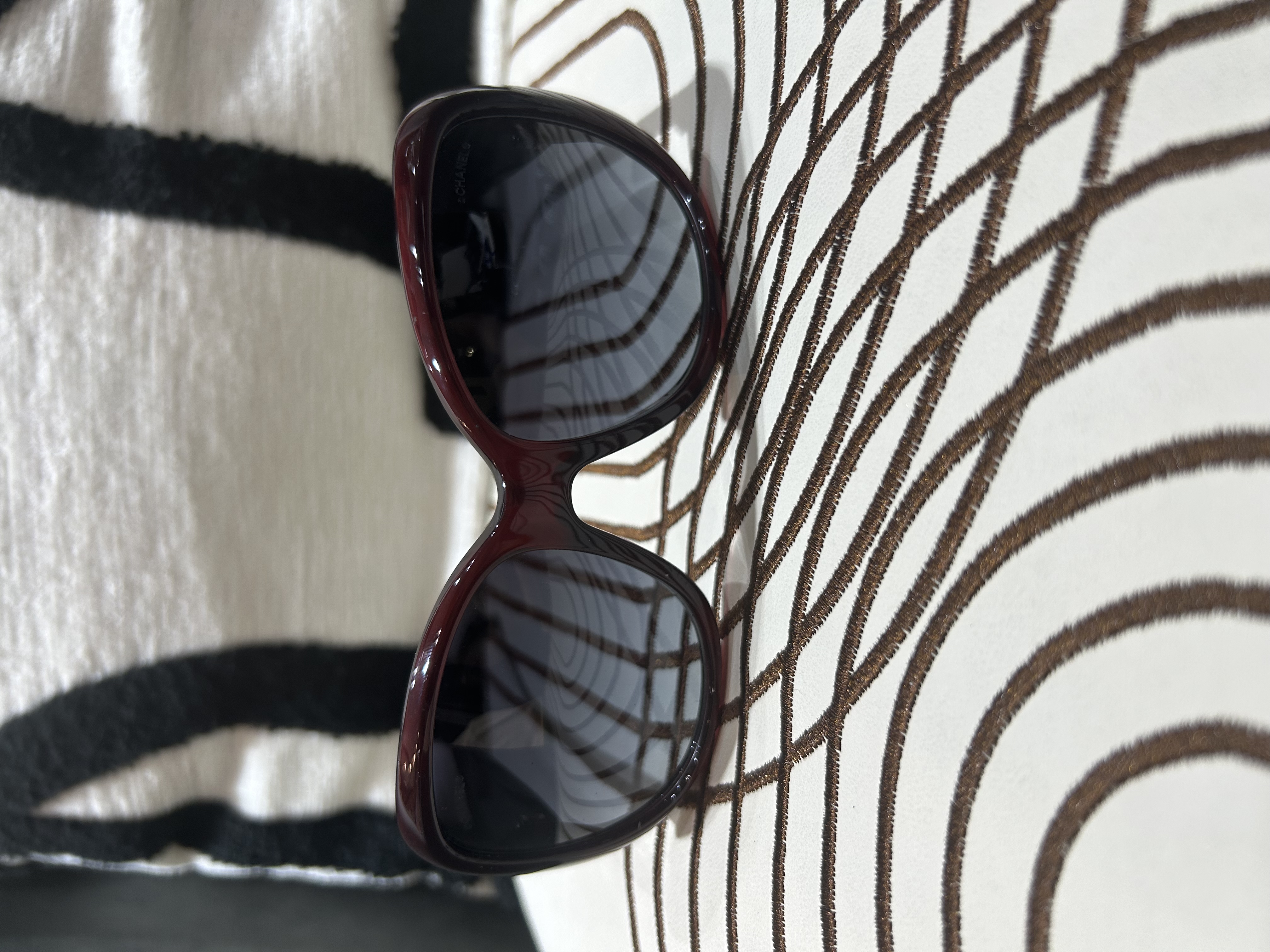 Chanel 山茶花 Sunglasses wine 5248 100%Authentic, 98%New 