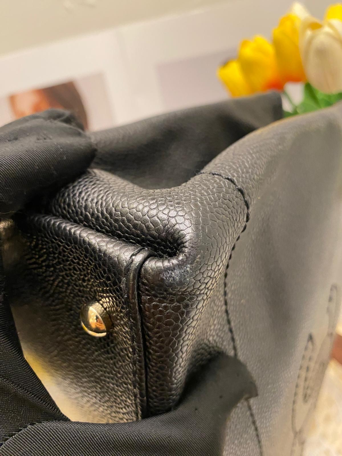 Chanel Caviar Leather CC Shoulder Bag