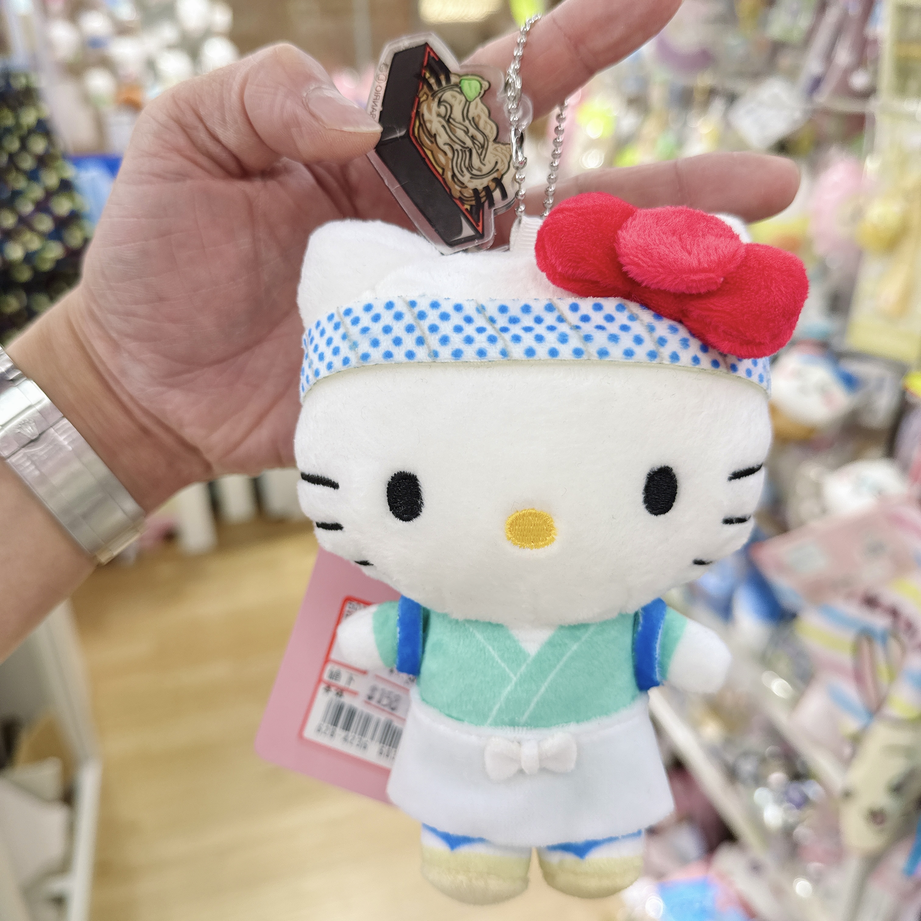 日本限定版Hello Kitty廚師造型公仔掛飾