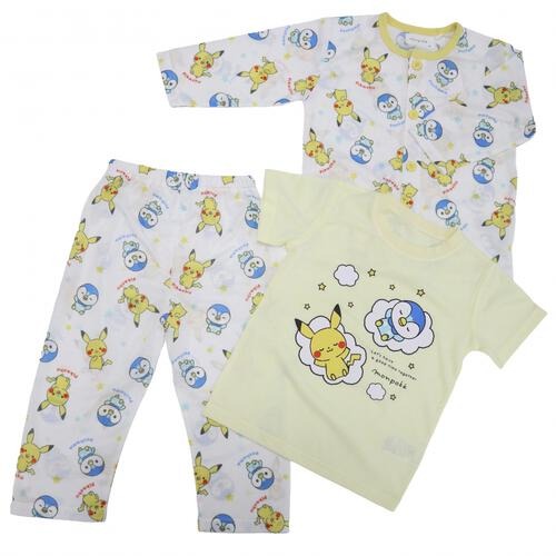 Monpoke比卡超睡衣 3件套裝 90/100cm