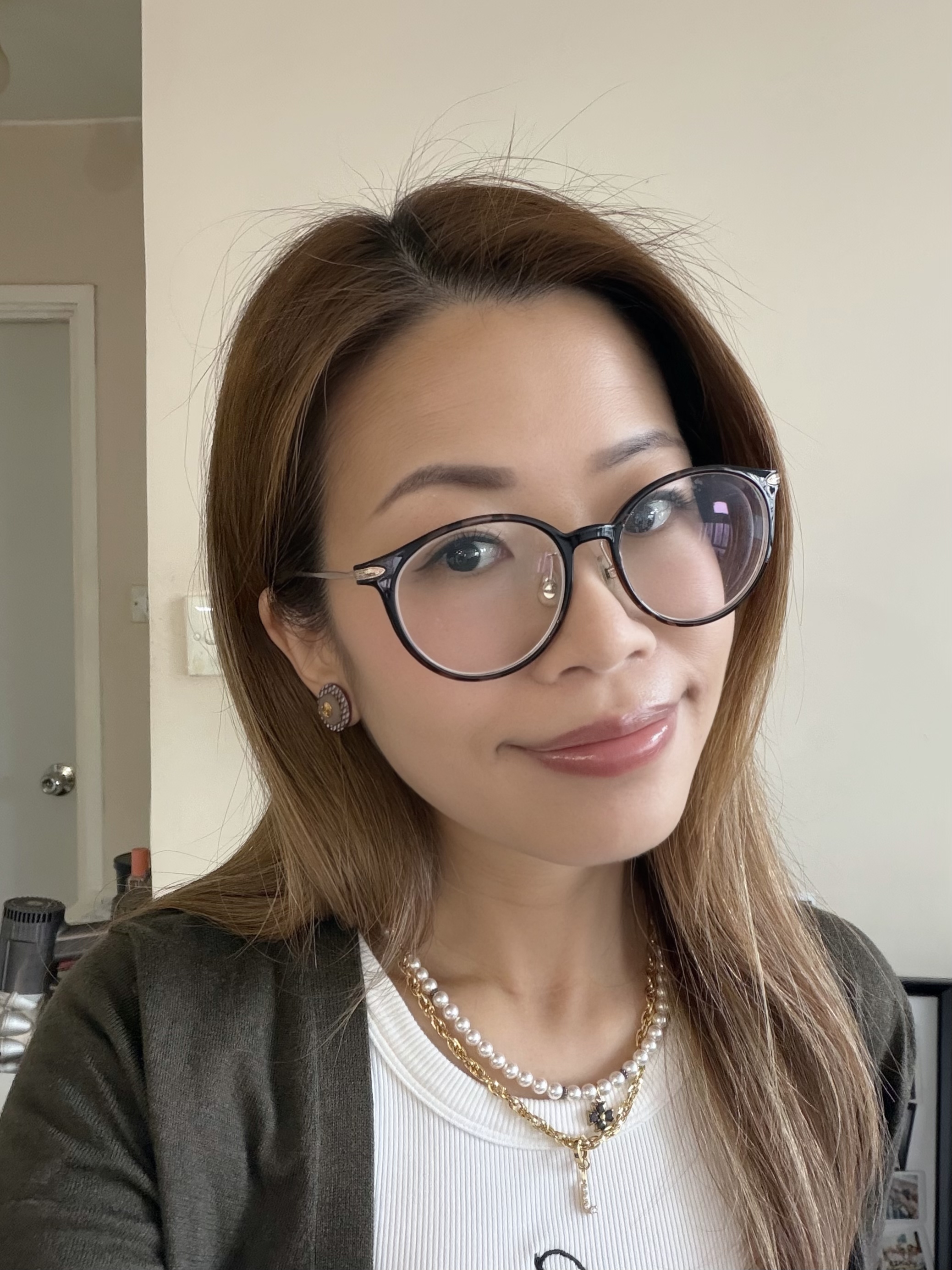 英國Metallic貝殼壓花立體耳環/Metallic Purple