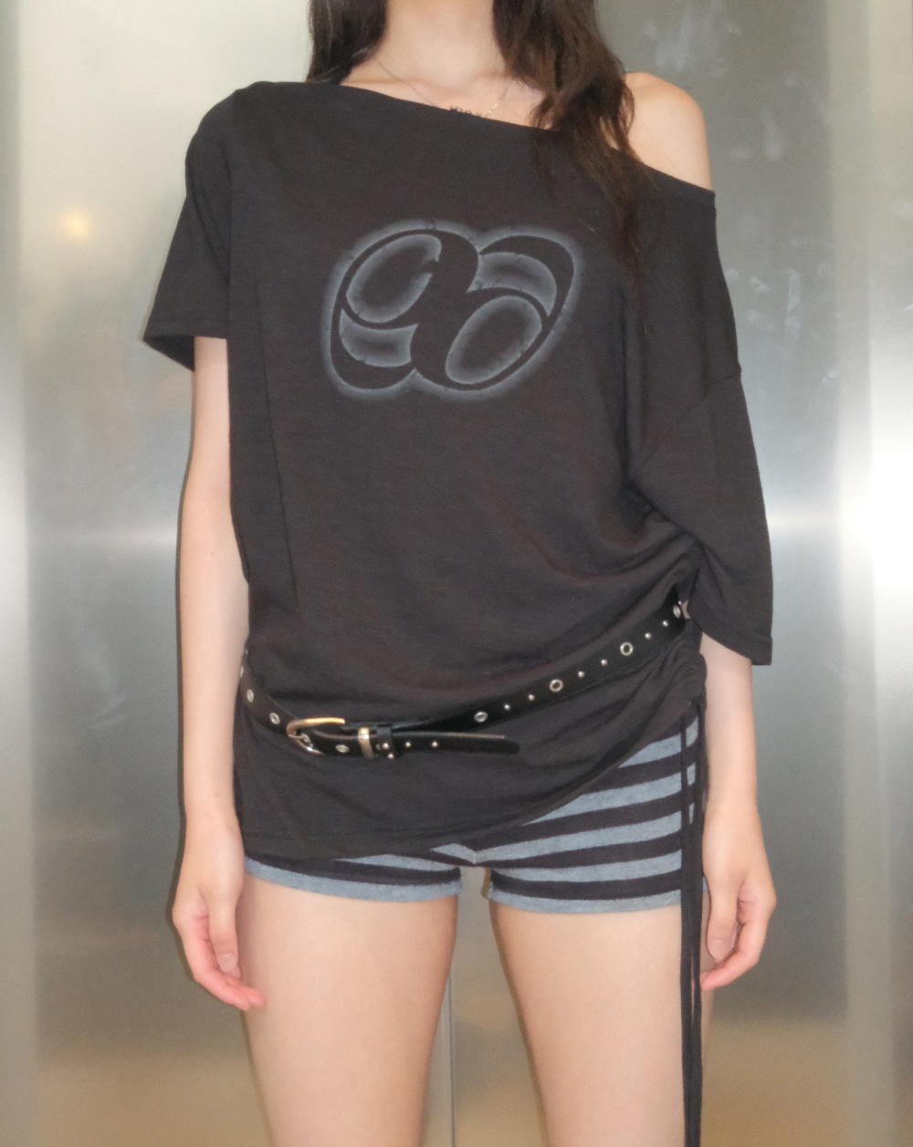 品牌代購 - ason) KIKI BOXY SHIRRING TEE