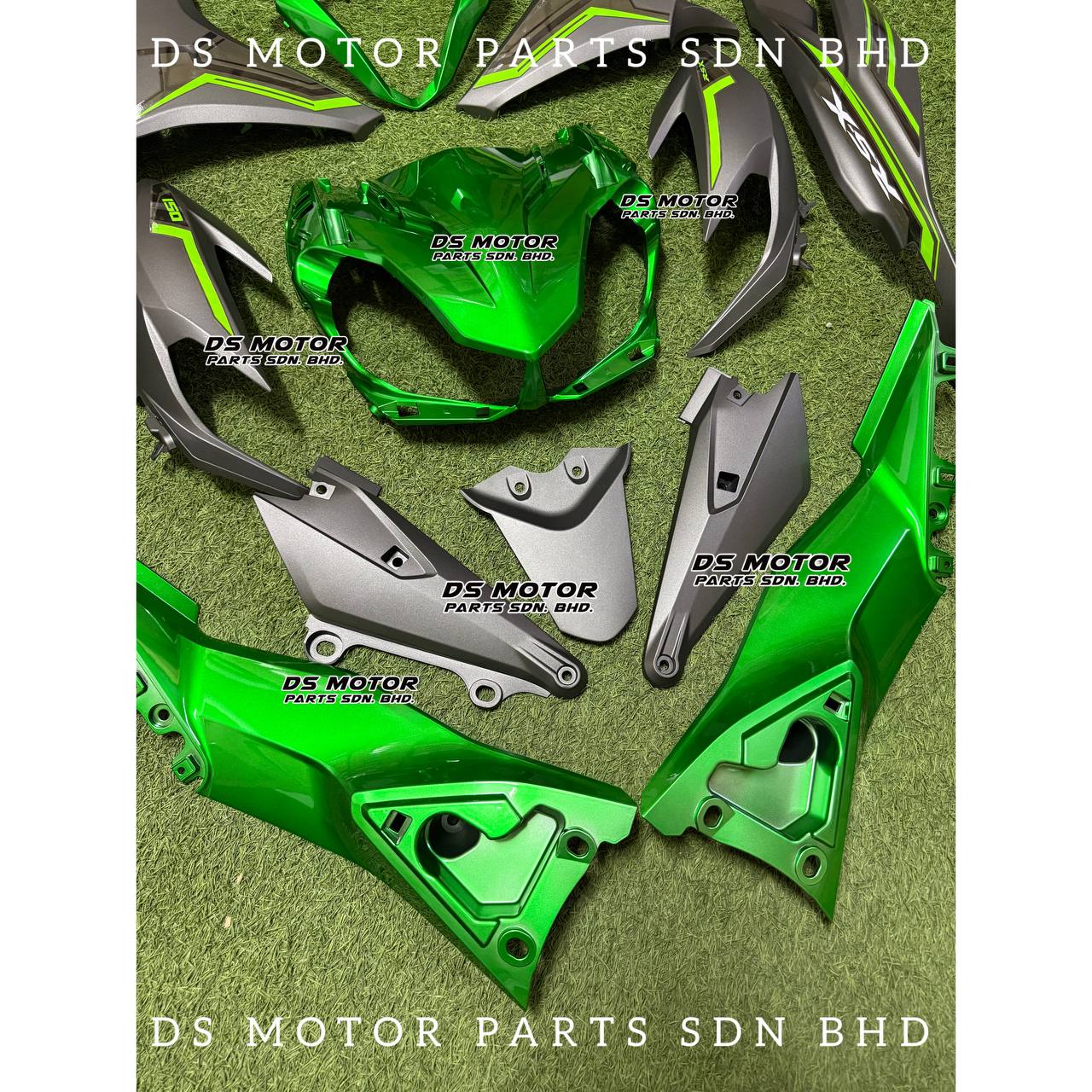 Honda Cover Set RSX 150 V1/V2 Winner *Hijau Candy + Matt Grey Special Line Edition L