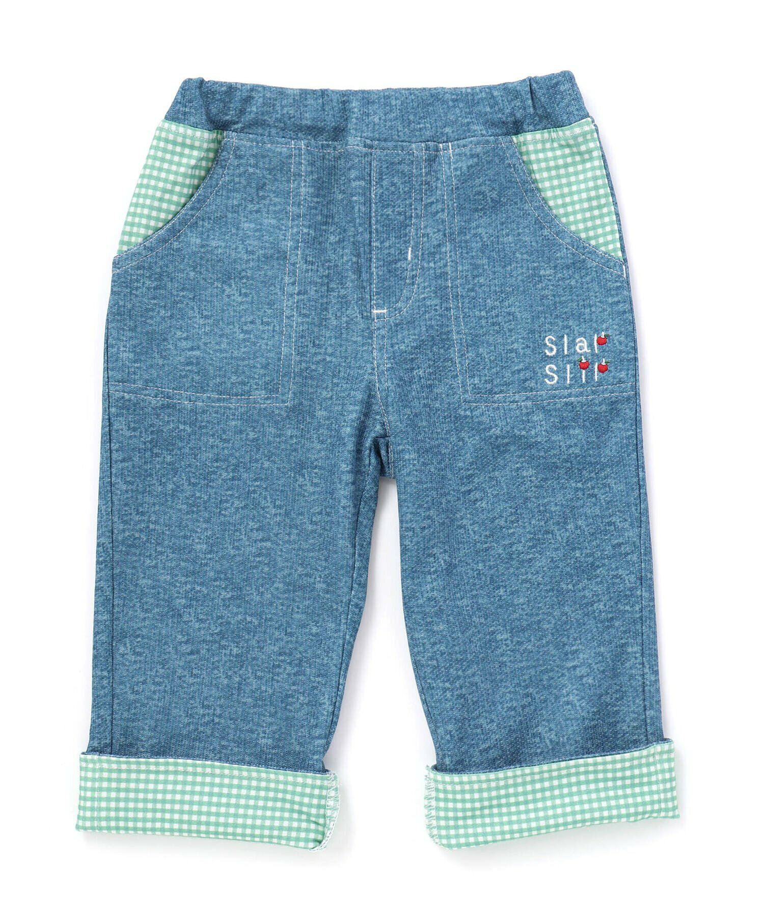 🆕【⭐訂購⭐】  日本直送🌀蘋果口袋 格紋捲邊褲腳 七分褲［2款選］🌀[ELDA-0028][260503]