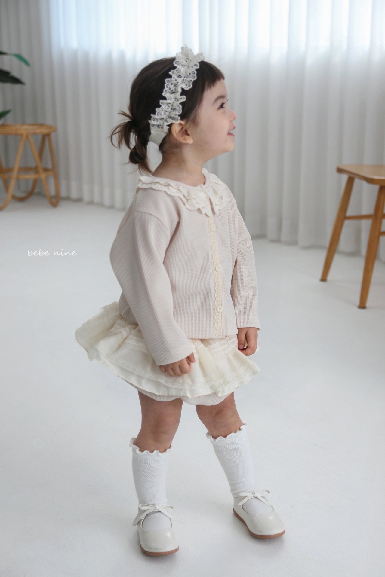 🌸預訂 韓國直送🌸🇰🇷Bebenine兩色蕾絲層疊裙擺燈籠褲