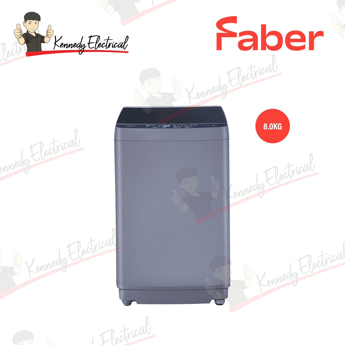 Faber 8.0Kg Top Load Washing Machine FWM TL80GR