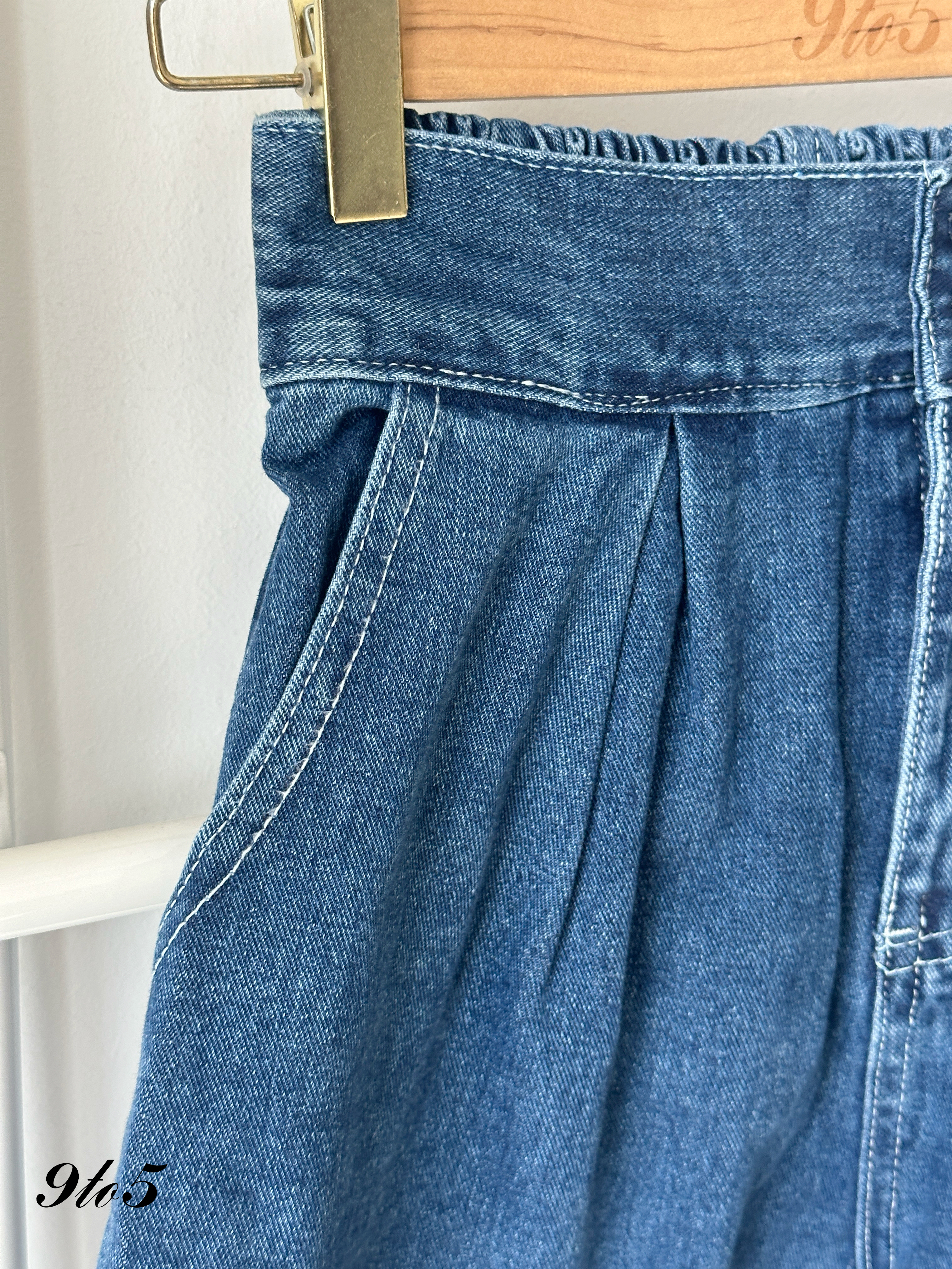 S1865 A Line Denim Short Pants