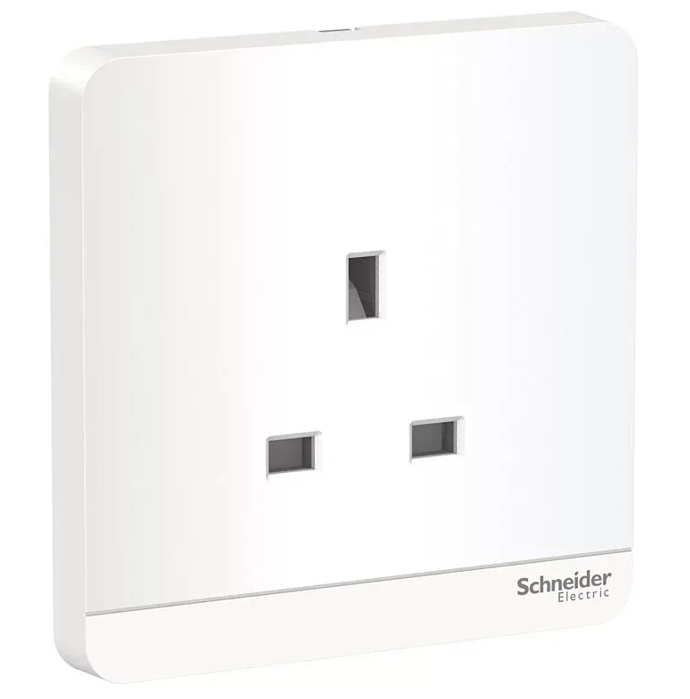 Schneider 施耐德 奐尚 13A 單位連保護門插座 E83426_WG_C5