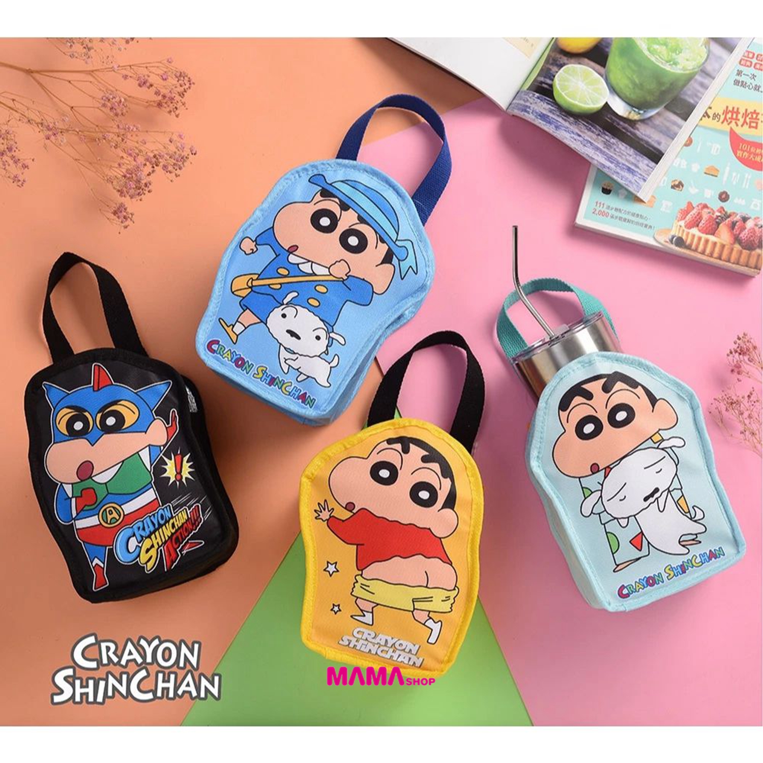 台灣直送蠟筆小新造型飲料提袋