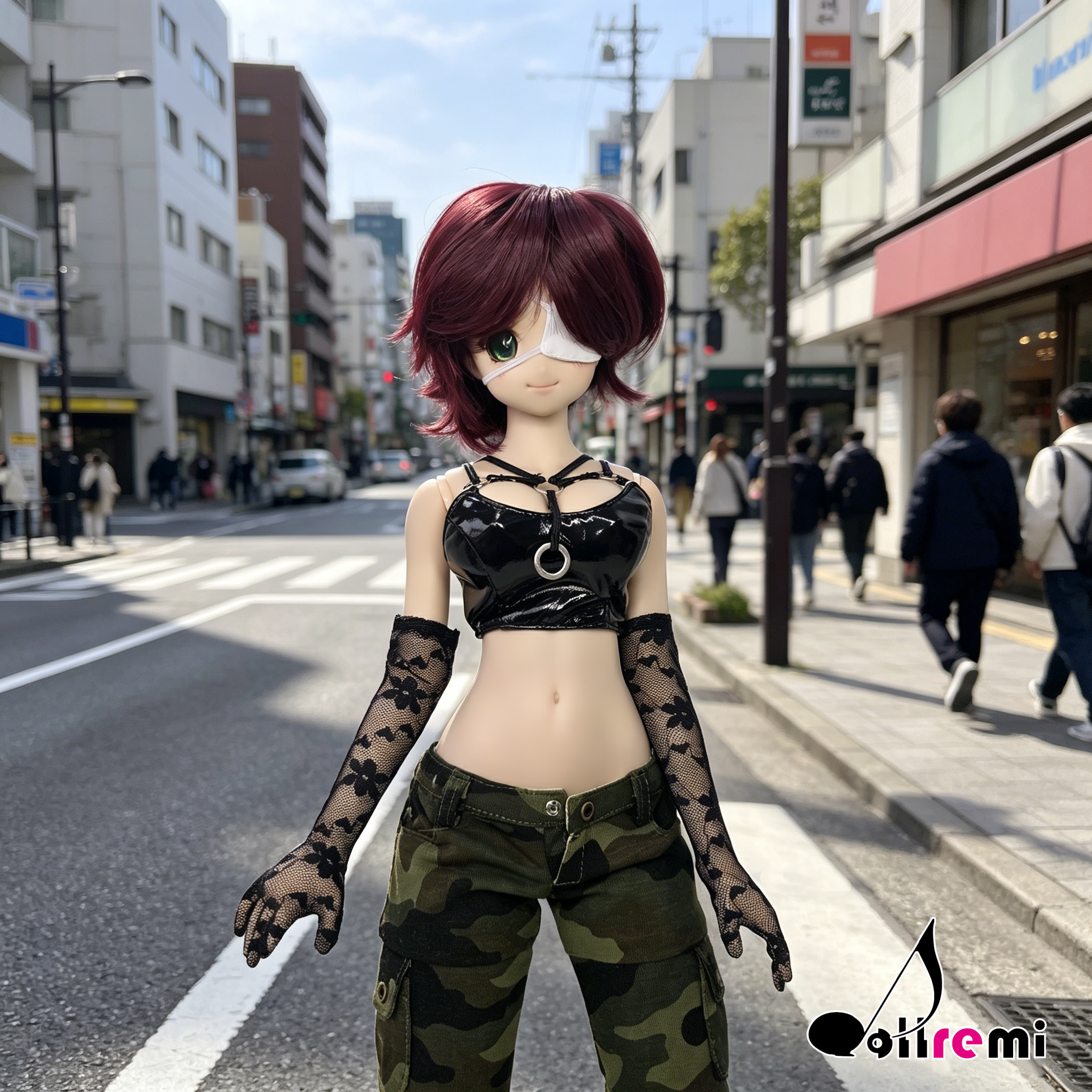 【dollremi】(A0121) 及肘蕾絲手套 Elbow-length Lace Gloves