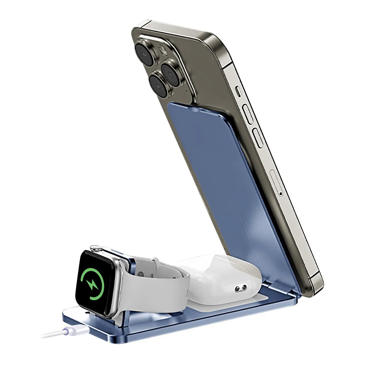 XPower WLS26 3合1 兼容Qi2 折疊式磁吸無線充電座