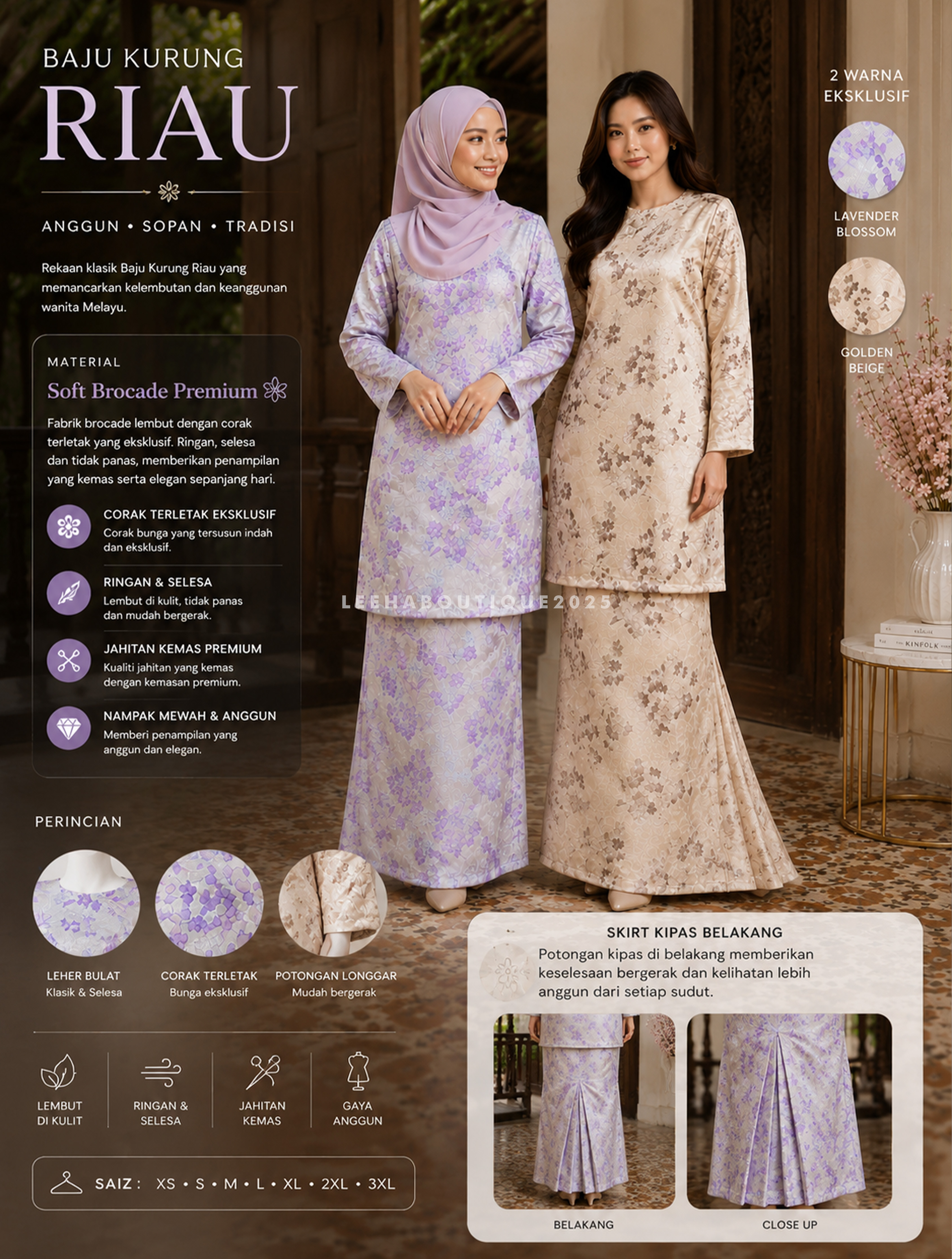 KURUNG RIAU MODEN (BROCADE)