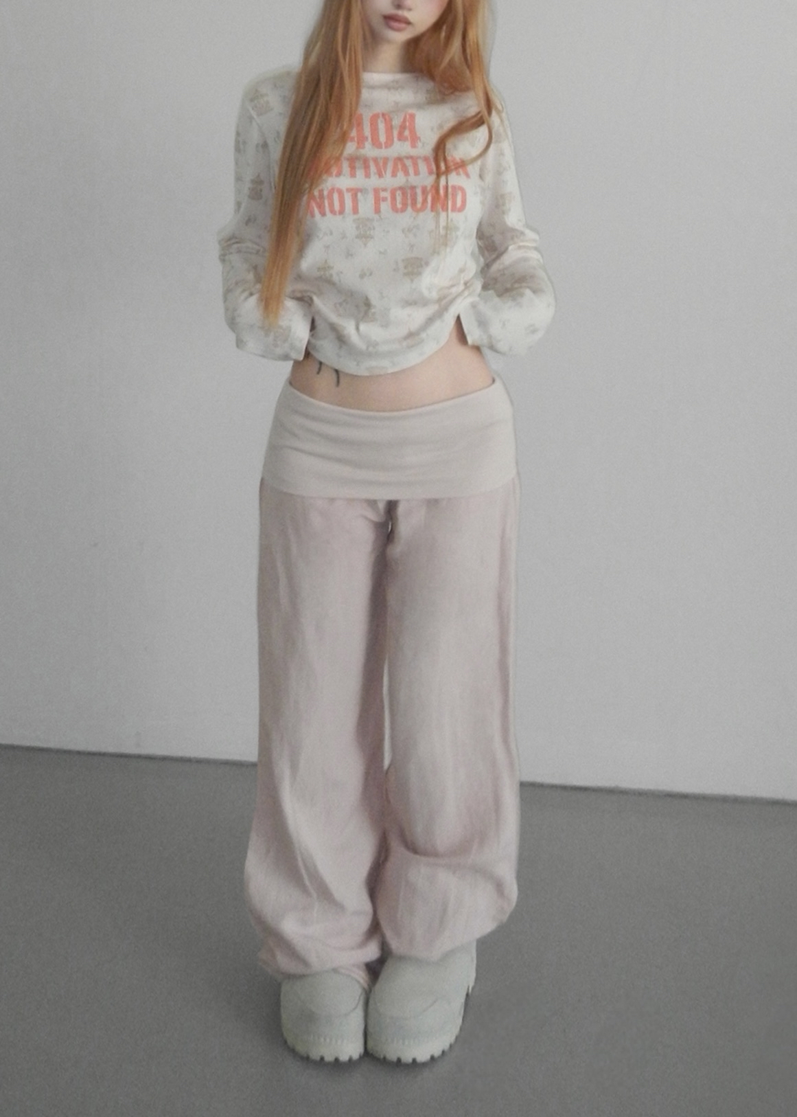 Foldover Wide Leg Pants