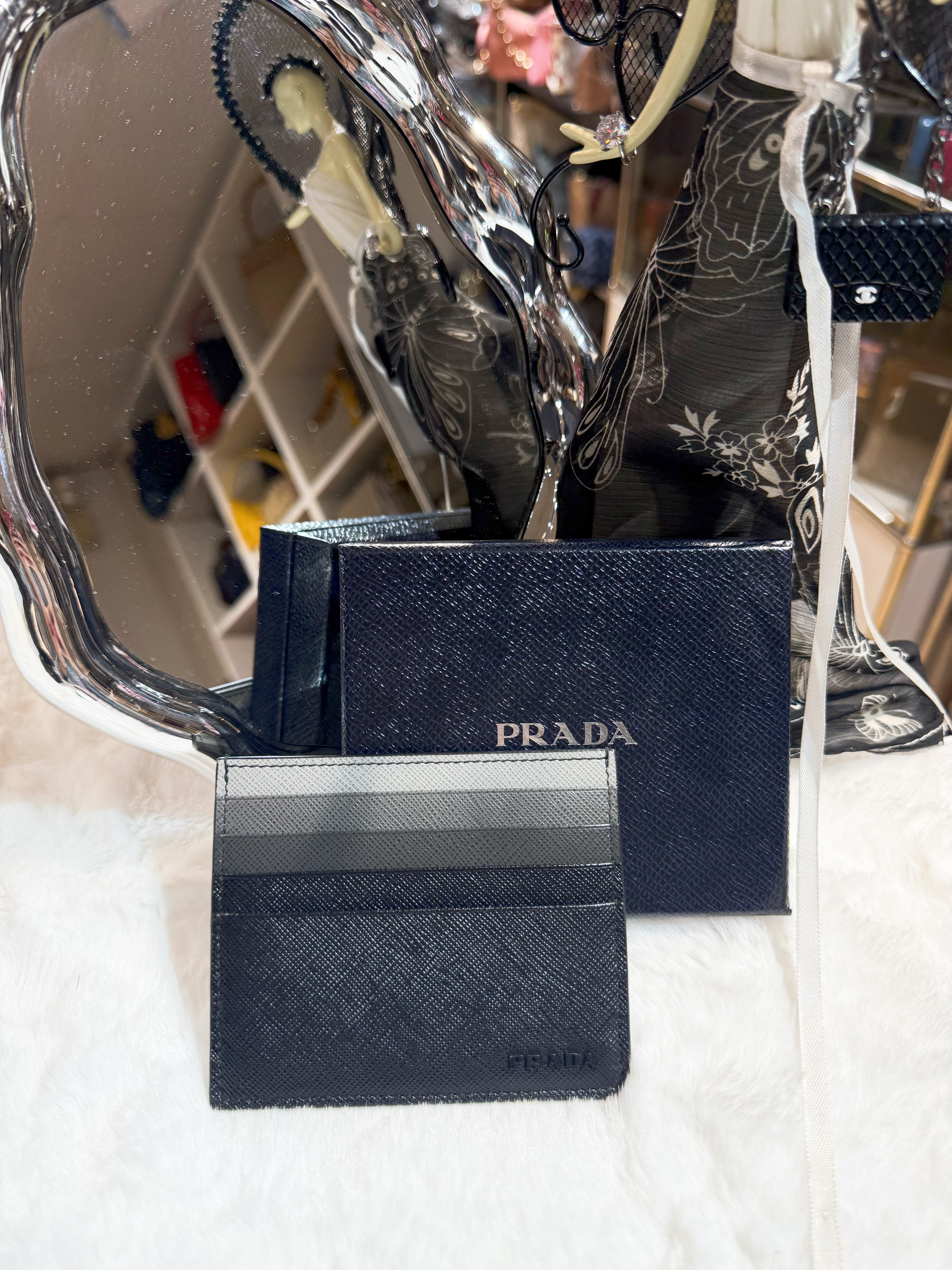 Prada card holder XL SF/blk/grey/9cc