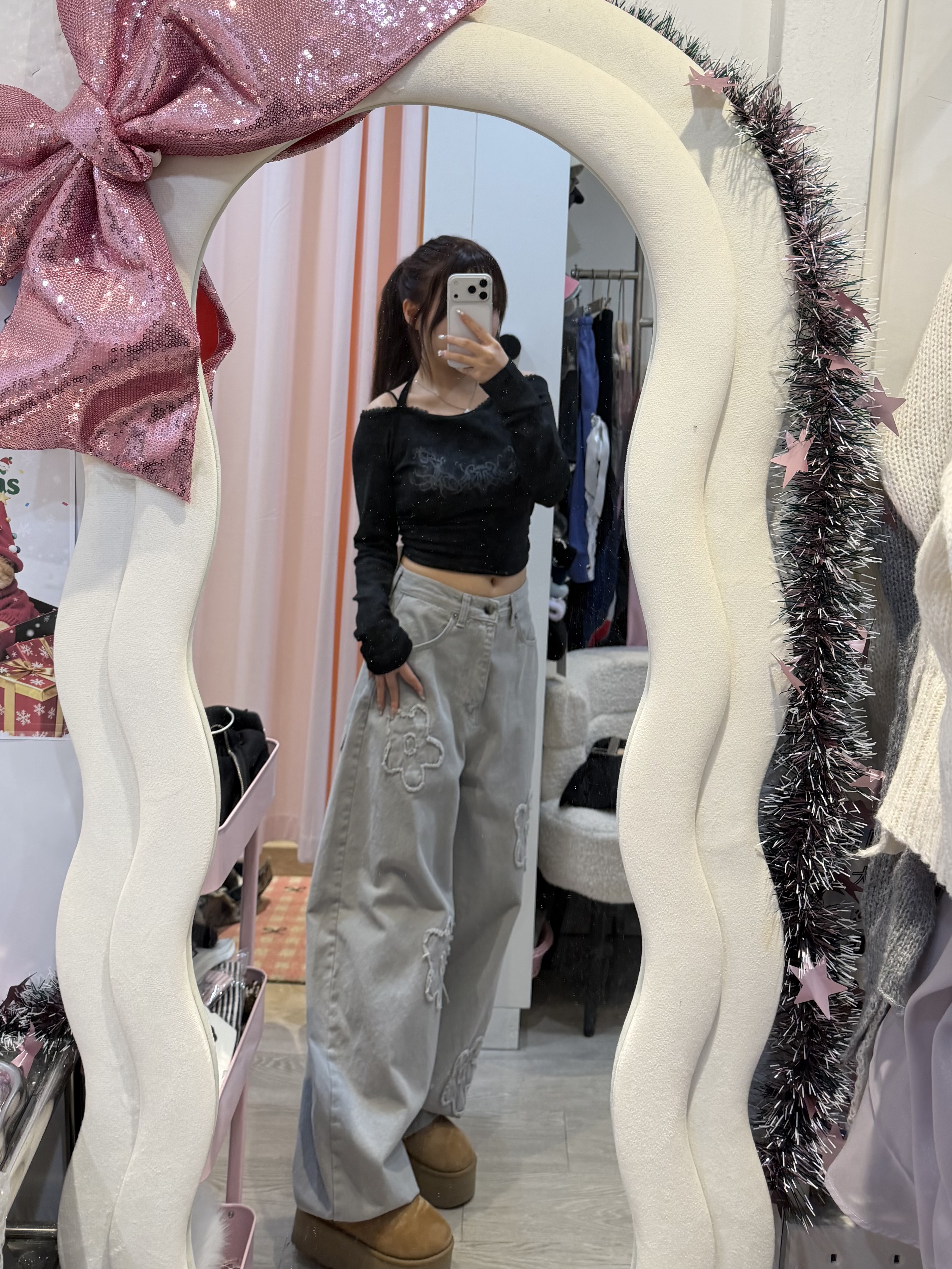 已售罄❌韓國Y2K型格假兩件修腰扎染top