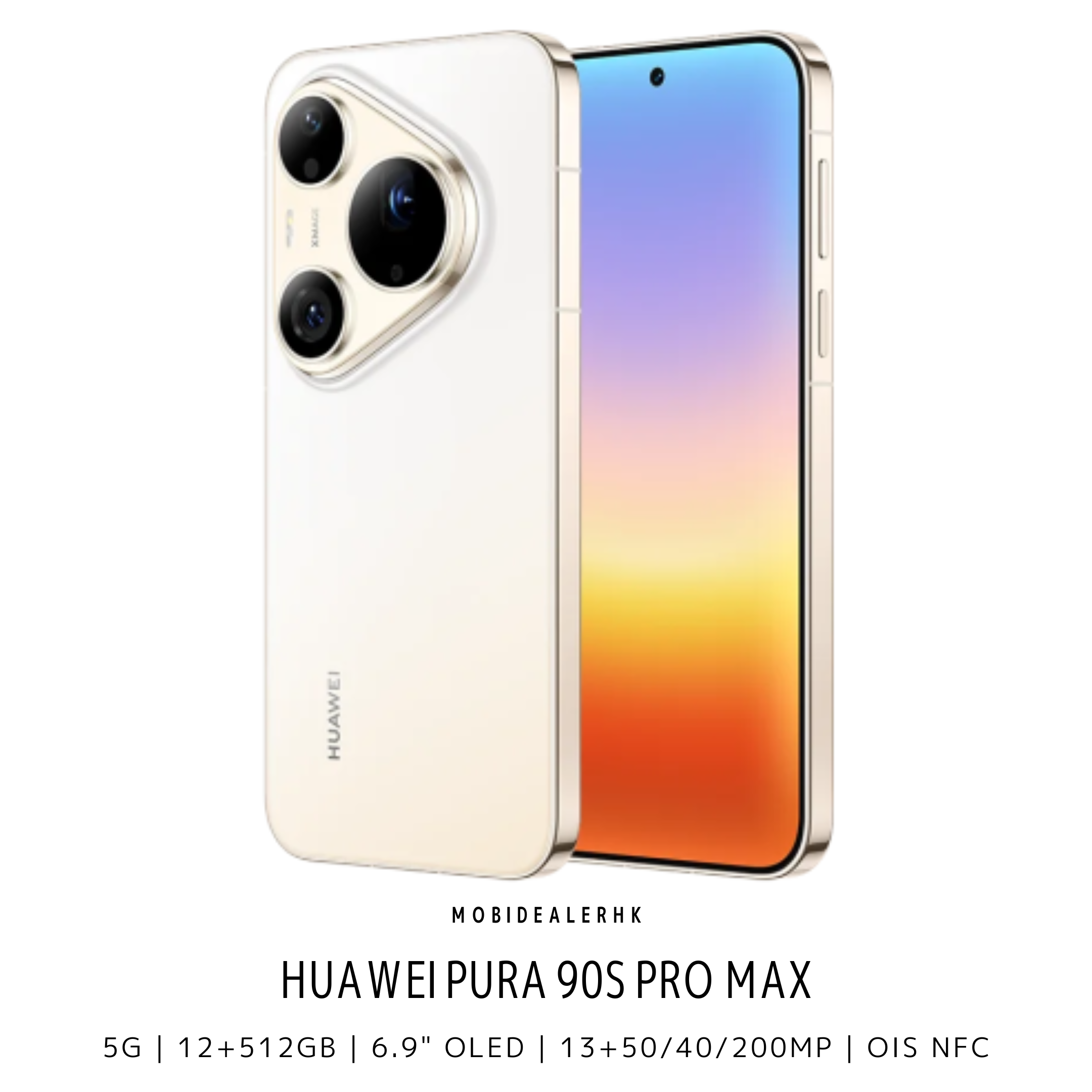 Huawei Pura 90s Pro Max | 華為 Pura 90s Pro Max | 5G | 智能手機 | 12+512Gb | 6.9" OLED | 13+50/40/200MP | OIS