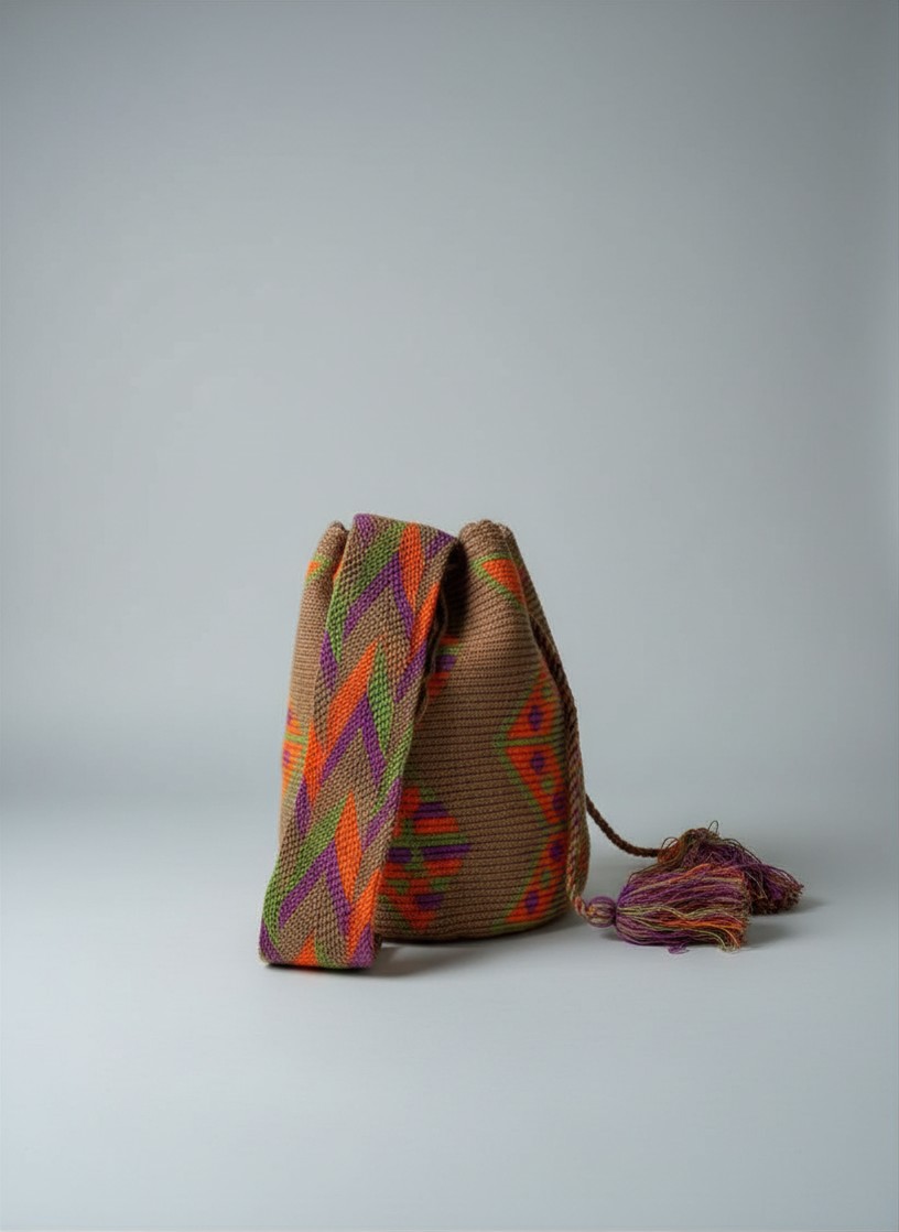 【背得起嘅藝術品】哥倫比亞正宗 Wayuu Mochila 手工民族編織袋  [預計 : 6月中至尾發貨] (PO-WY-BGEORG-G01)