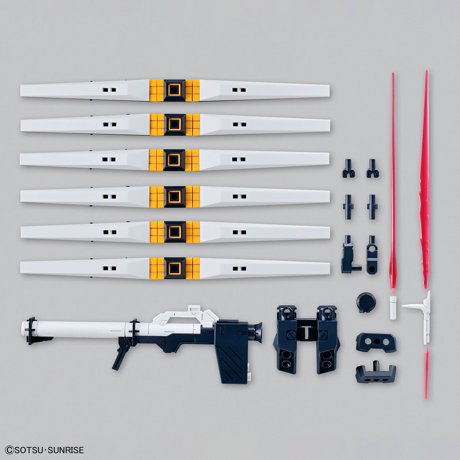 (行版) Bandai HG 1/144 Nu Gundam Option Parts Set Gunpla 19 (Fin Funnel) 替換用部件套裝  高達模型 19 (翼狀浮游砲) 模型 