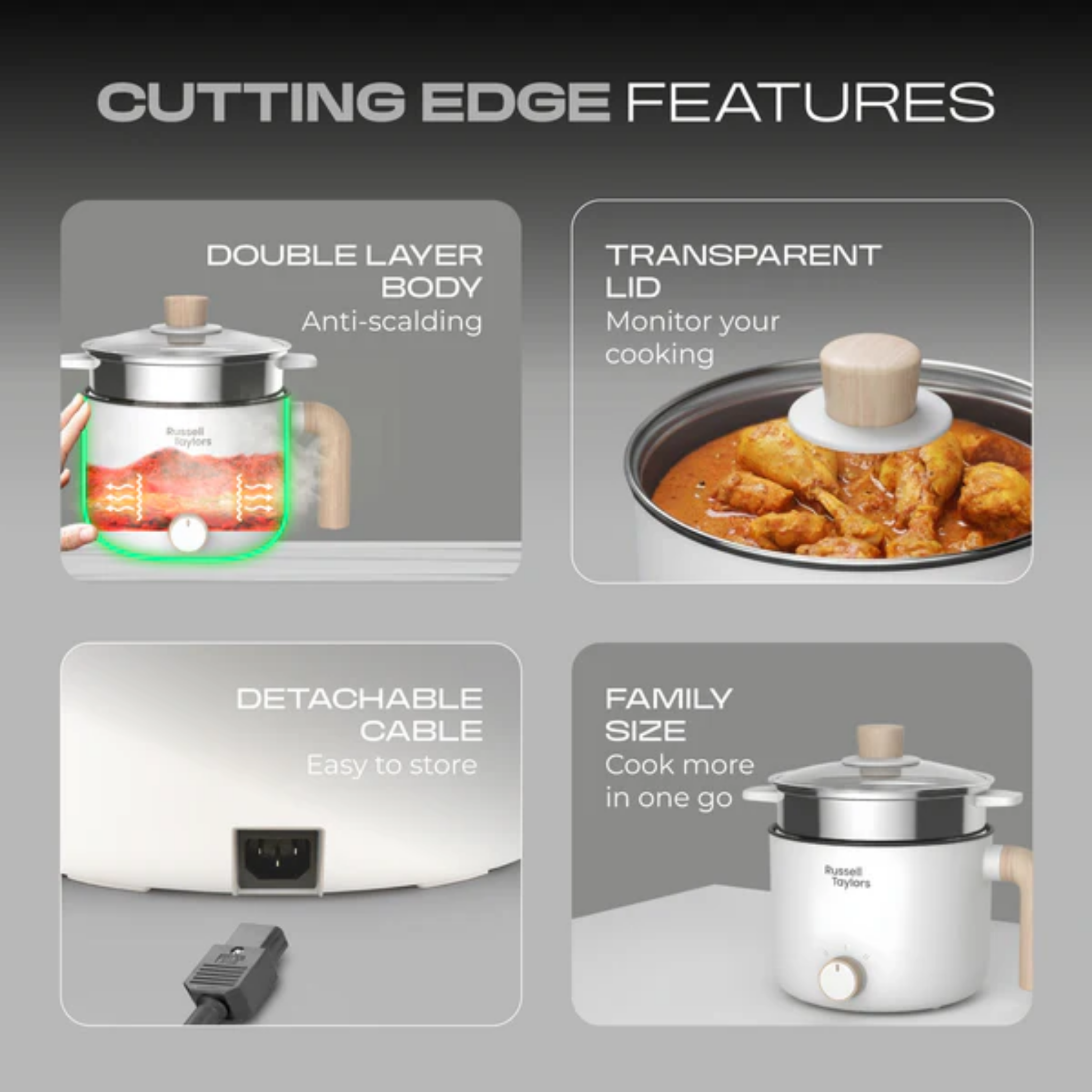 Russell Taylors 1.6L Multi Cooker (MC16)