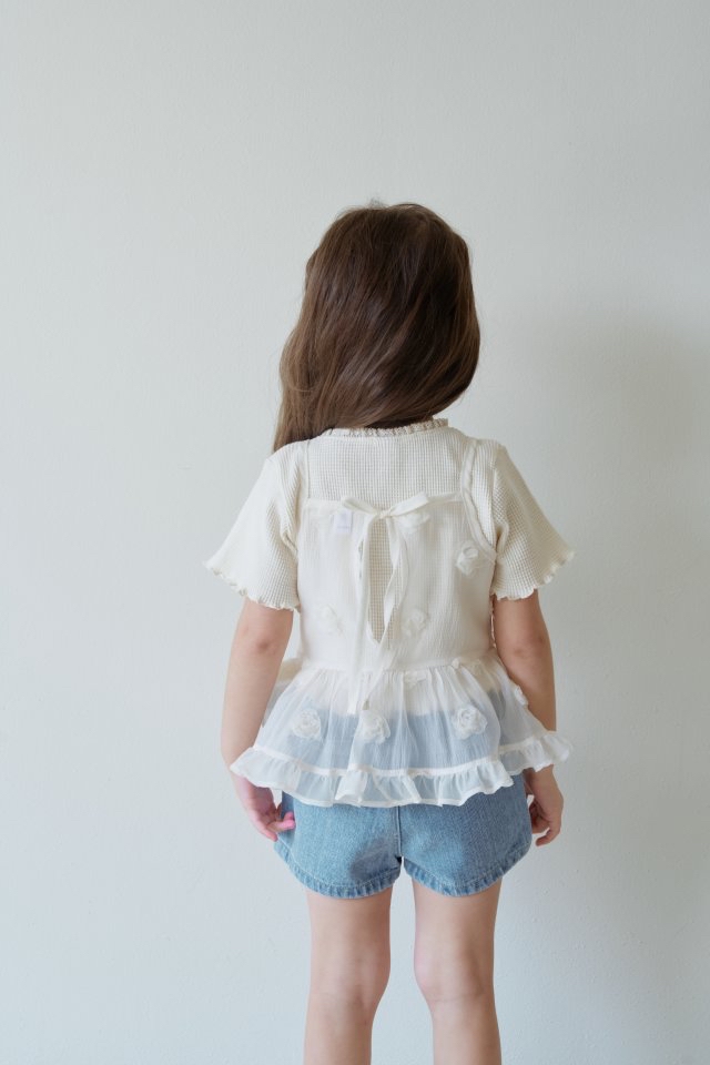 Momoann | Flower sleeveless (size 7(100-105)