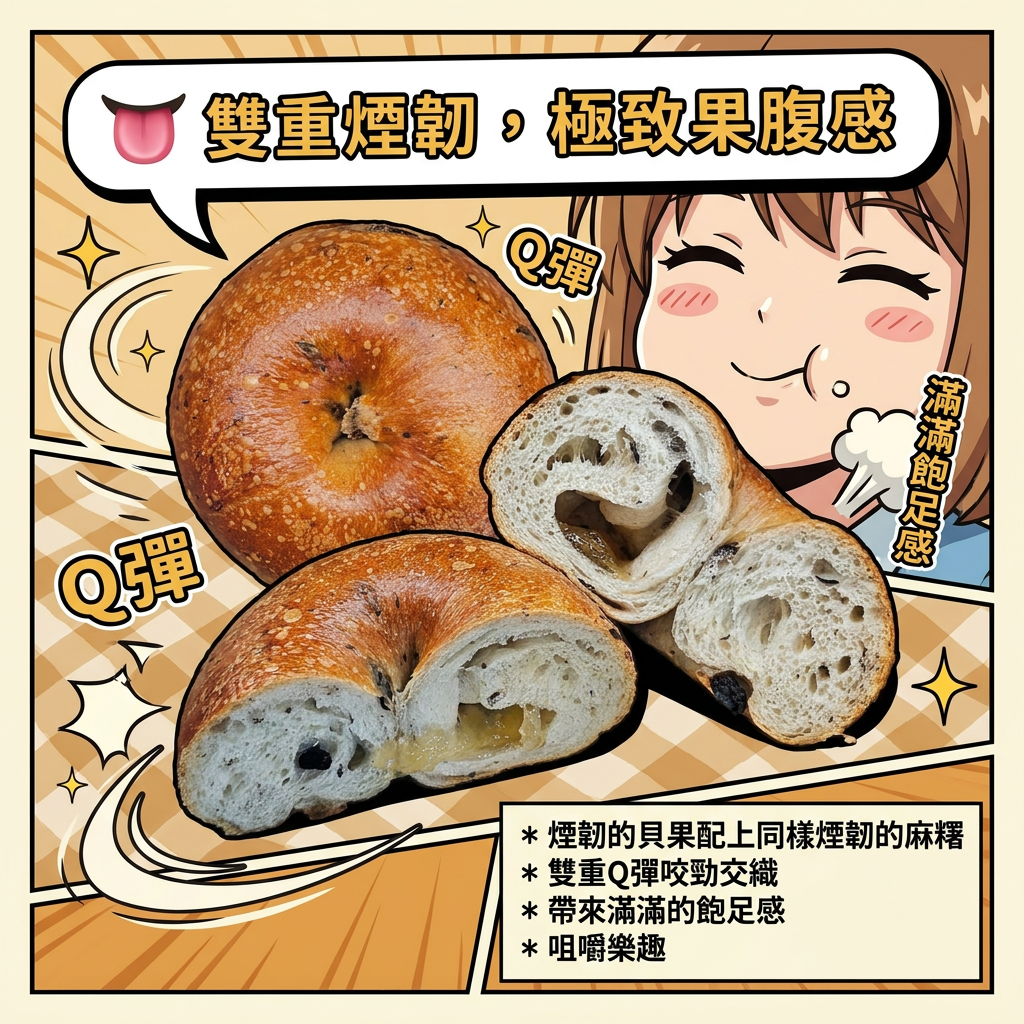 阿嫲｜蜂蜜藍莓麻糬BAGEL｜雙重果蜜香 酸甜開胃