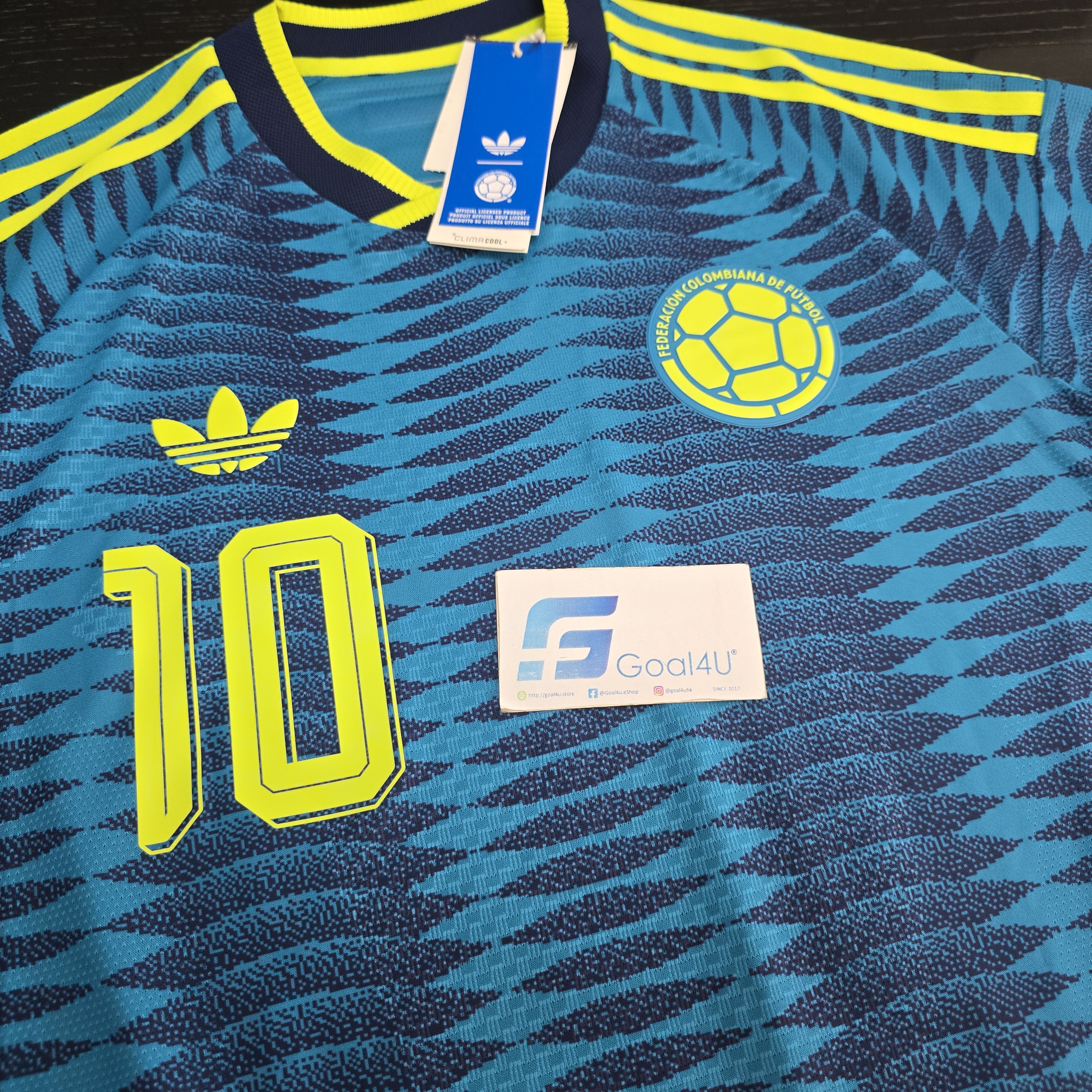  🌊兩大洋色彩交匯 Adidas Colombia 哥倫比亞 2026-27 作客球員版球衣 (可加印字章) JL6973