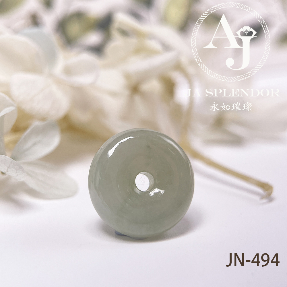JN-478/482/492/494 天然翡翠A玉 冰潤秋香綠小平安扣