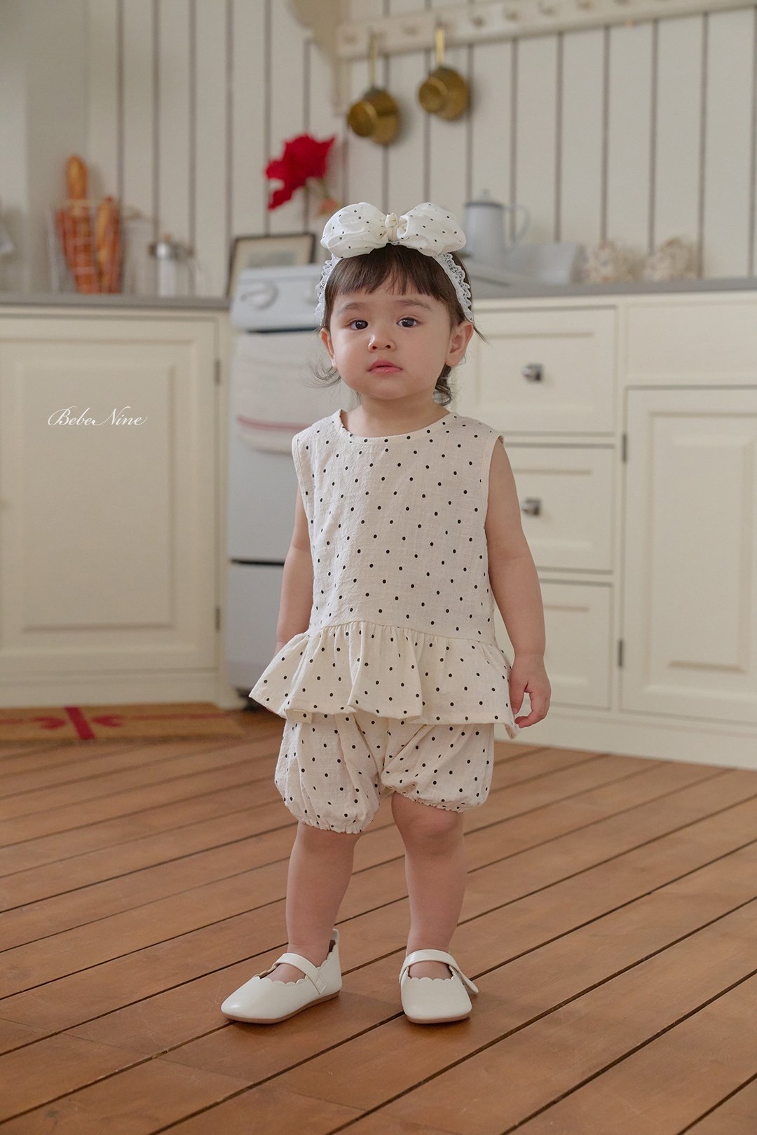 ☀️預訂 韓國直送☀️🇰🇷Bebenine兩色蕾絲波點蝴蝶結髮帶