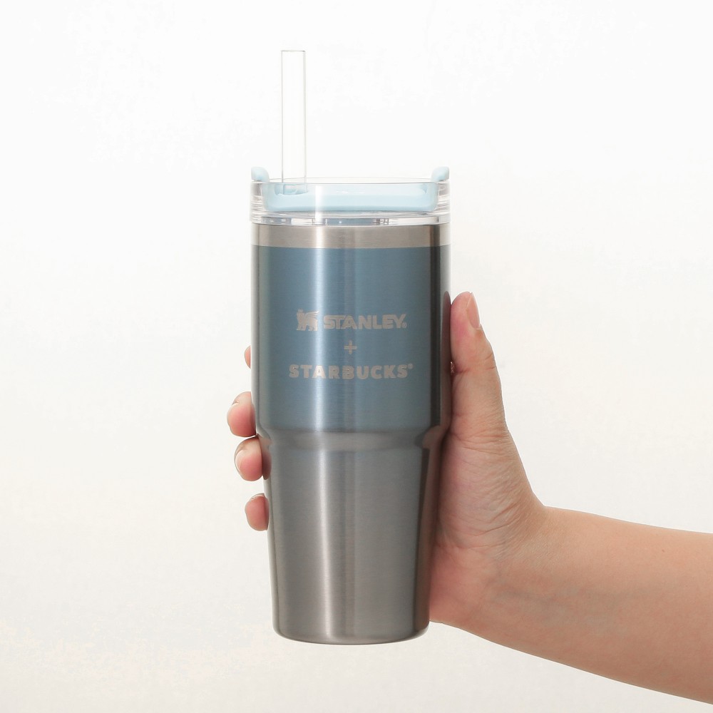 《日本🇯🇵 STARBUCKS 2026 Feel the Breeze 限定系列》STANLEY 冰藍漸變不鏽鋼保溫杯 414ml