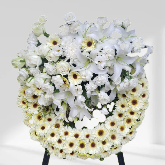 西式帛事花圈 F6