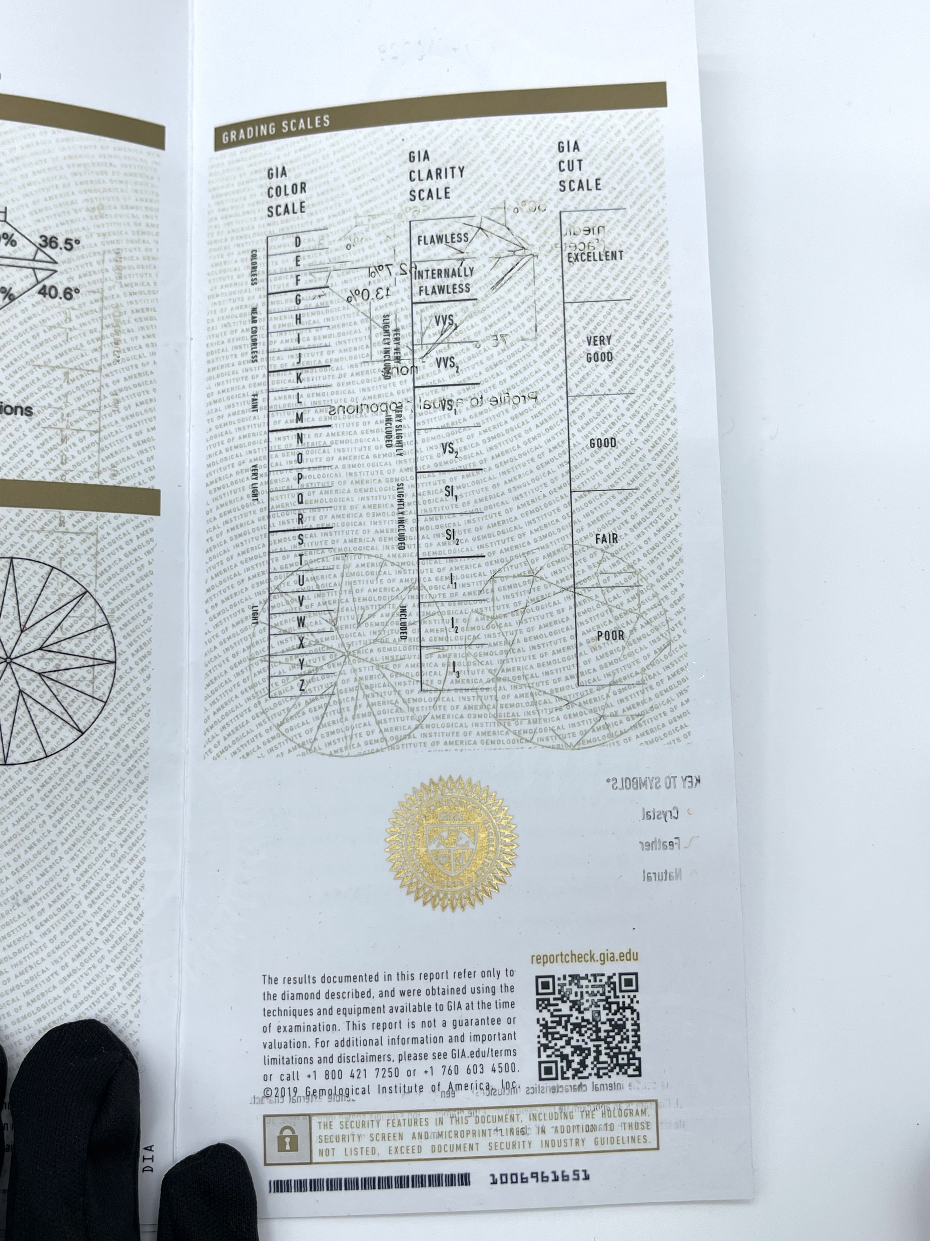 Pre-owned GIA Diamond 1.01ct / Product Code: 26032806