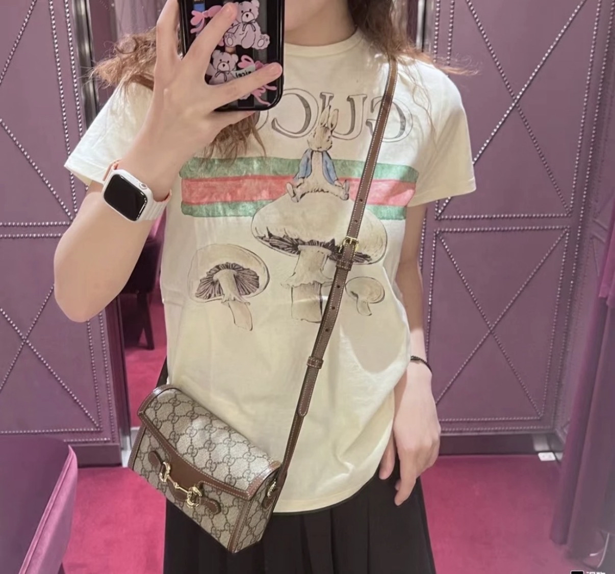 Gucci kids Peter rabbit 限定版 蘑菇Tee
