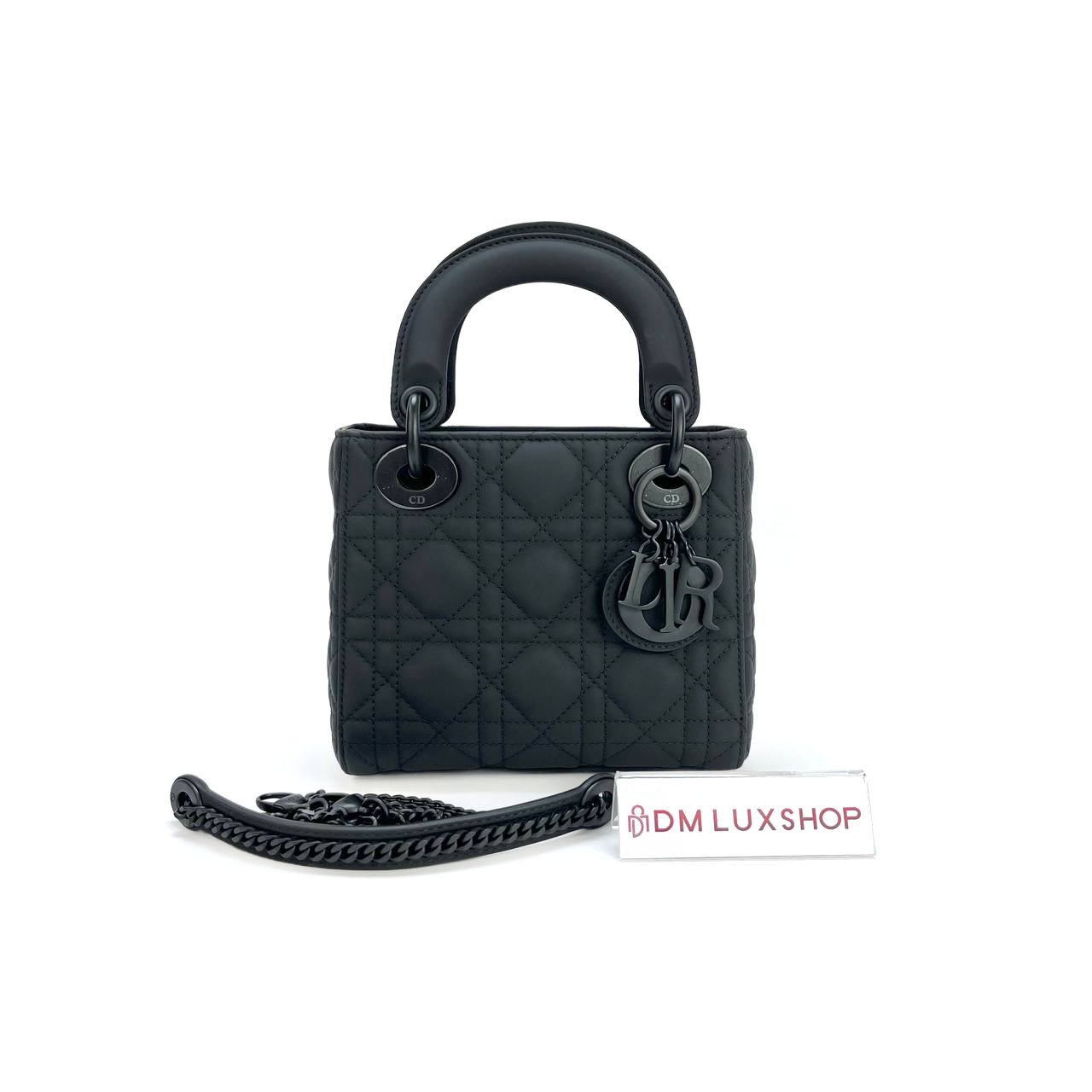 Dior Lady Dior Mini Ultramatte Black 