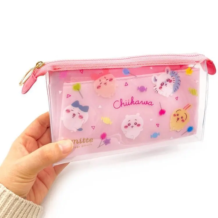 現貨🌸日本直送 |Chiikawa日版化妝袋/收納袋/多用途小袋（粉）