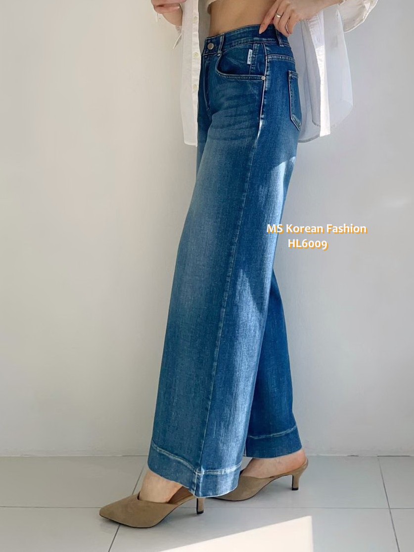 HL6009 韓國🌼Howluk靚洗水九分闊筒牛