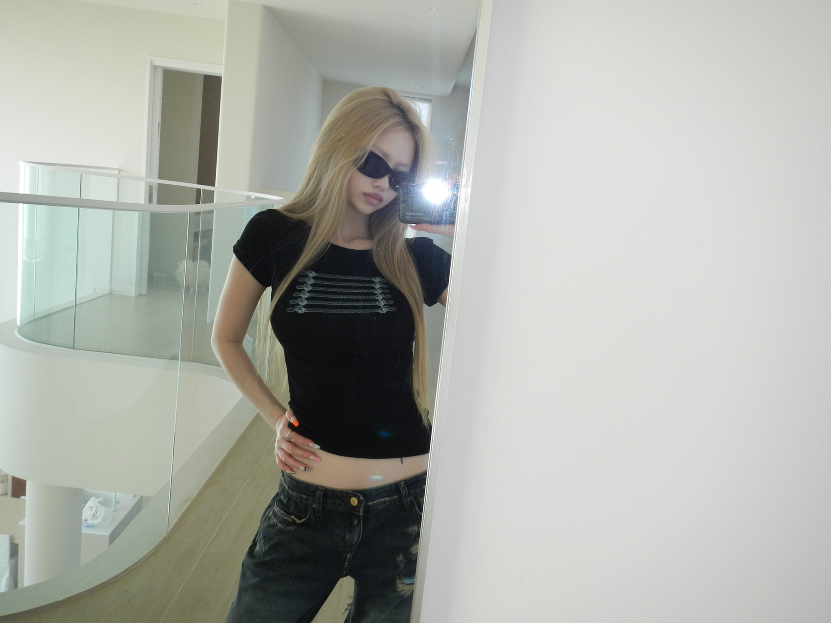 Edgy Rope Graphic Top