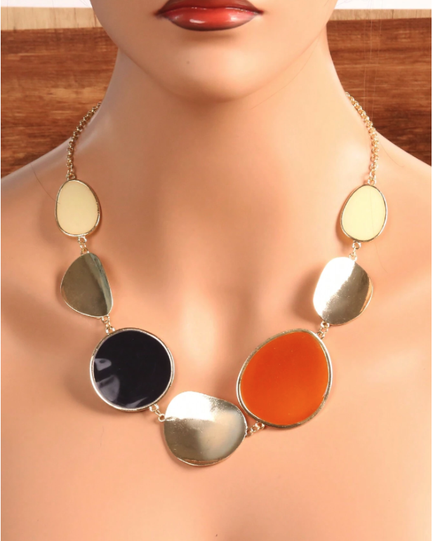 Geometric Interlocking Necklace