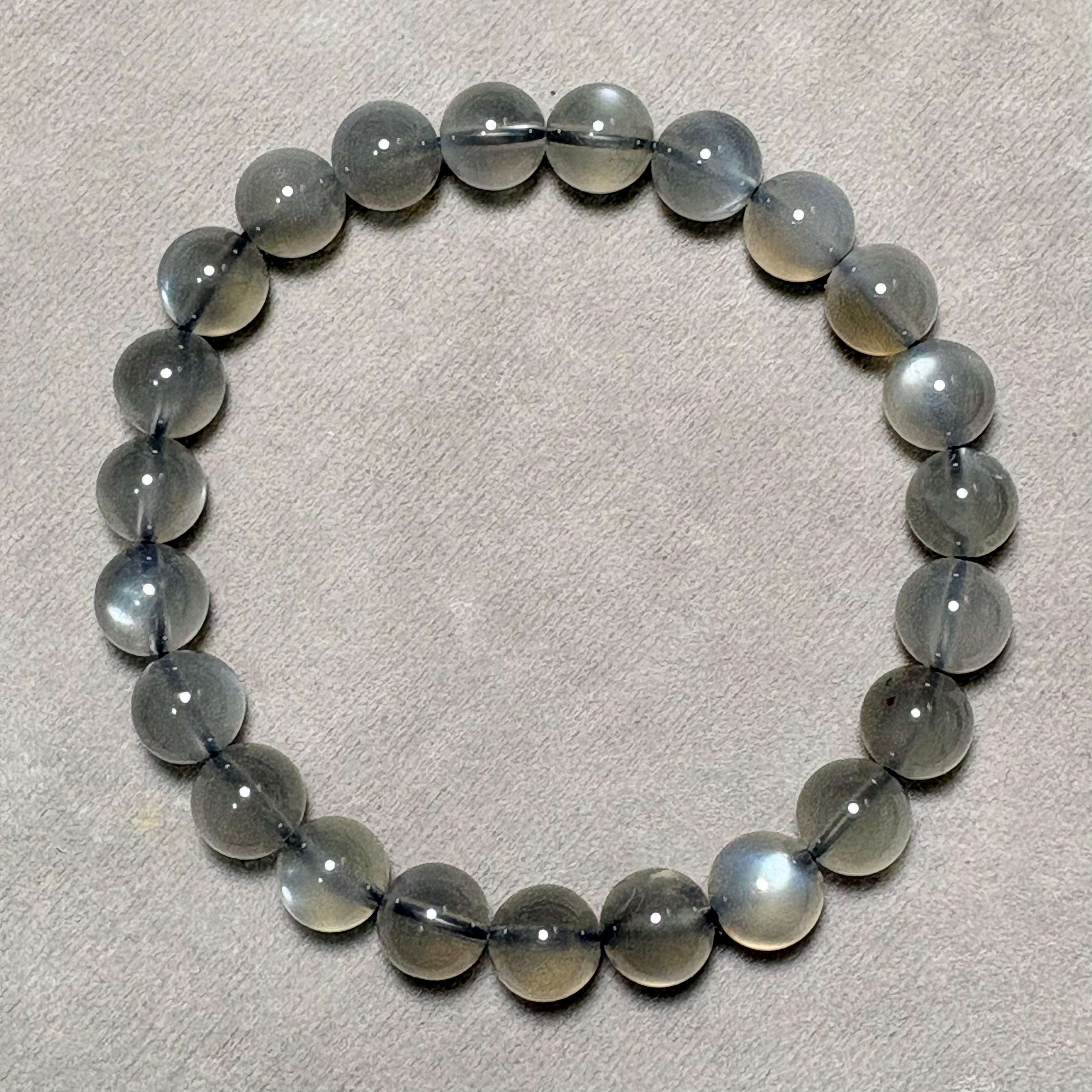 黑月亮石手串 No.4556 規格：8mm 珠16cm手圍