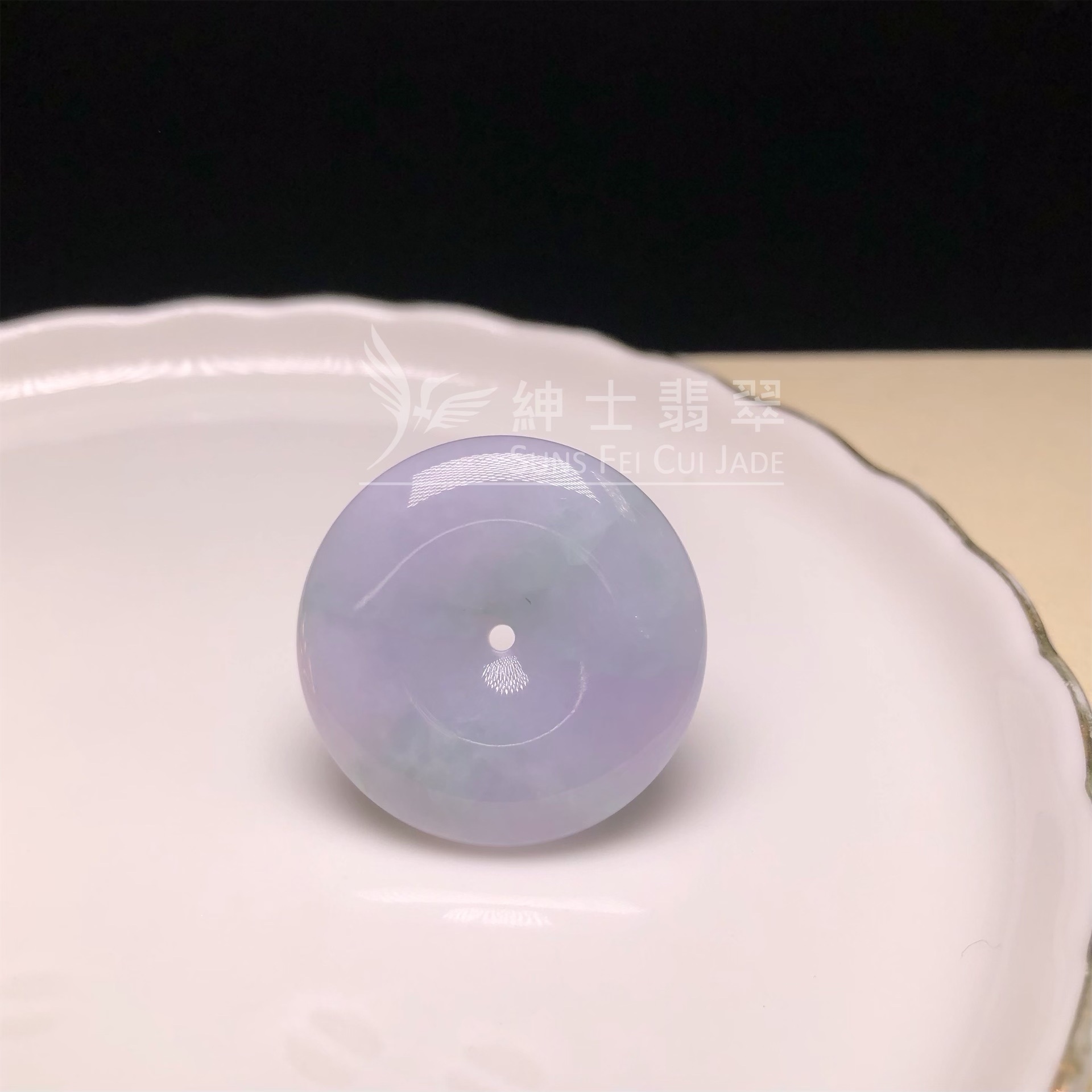 春彩翡翠平安扣 B07865