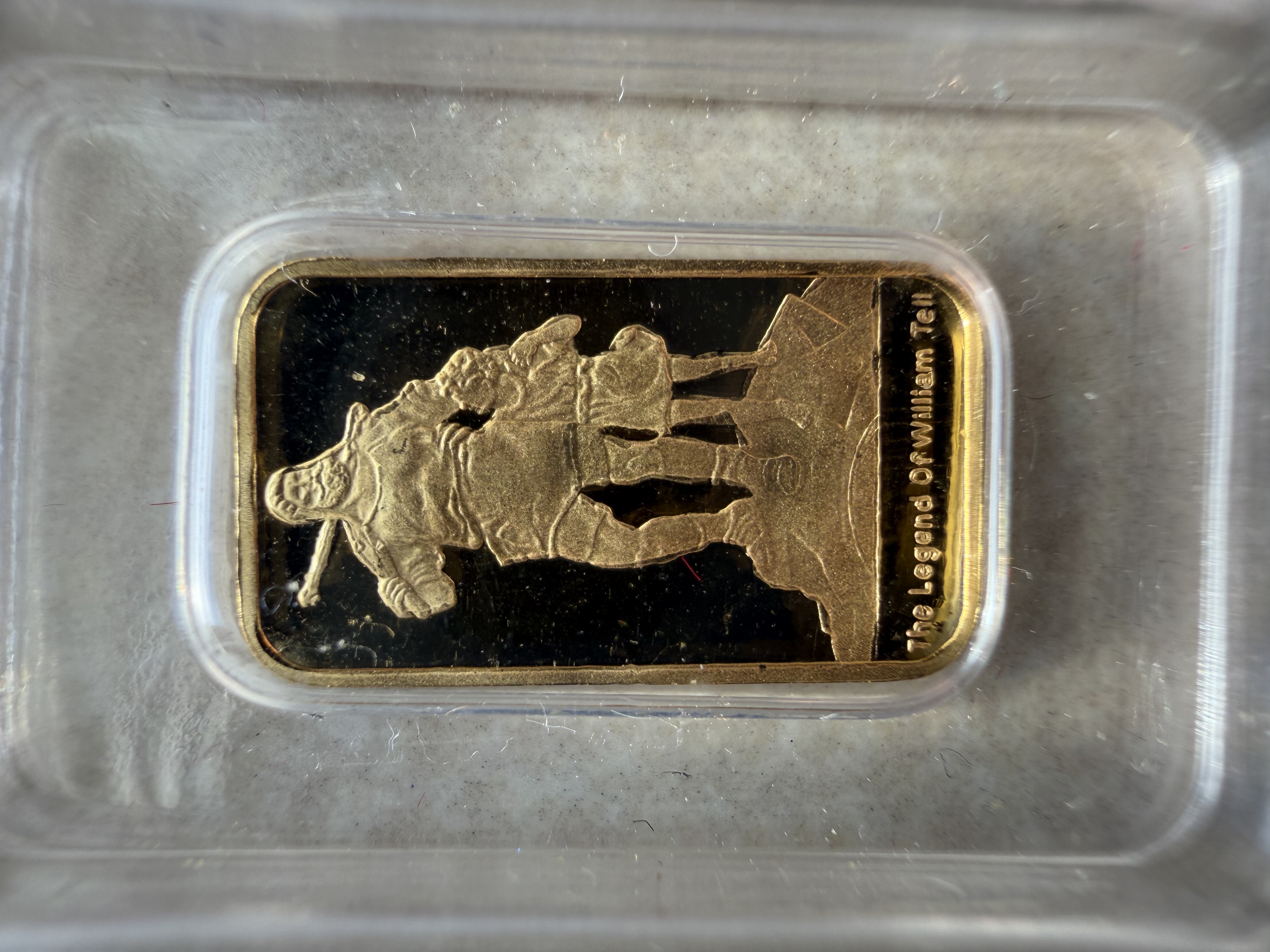 (SN74) CREDIT SUISSE William Tell & Son 1g 🇨🇭Swiss Exclusive Gold bar Emas 999.9 传奇故事