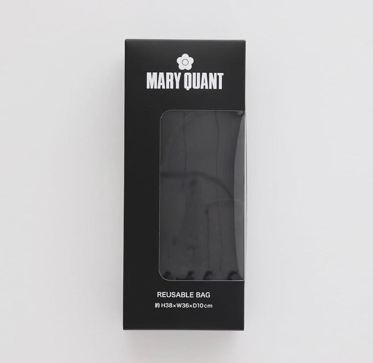 MARY QUANT 經典雛菊刺繡拉鍊摺疊環保袋（多色）