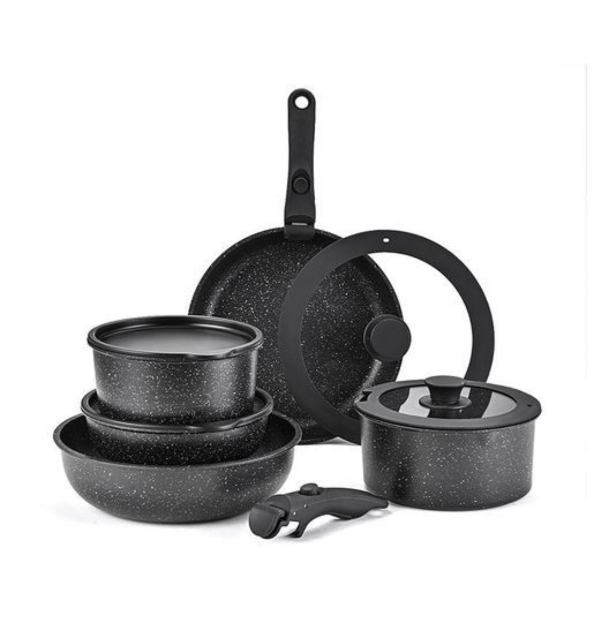 百年中華老字號張小泉 星石系列廚具套13件套黑柄