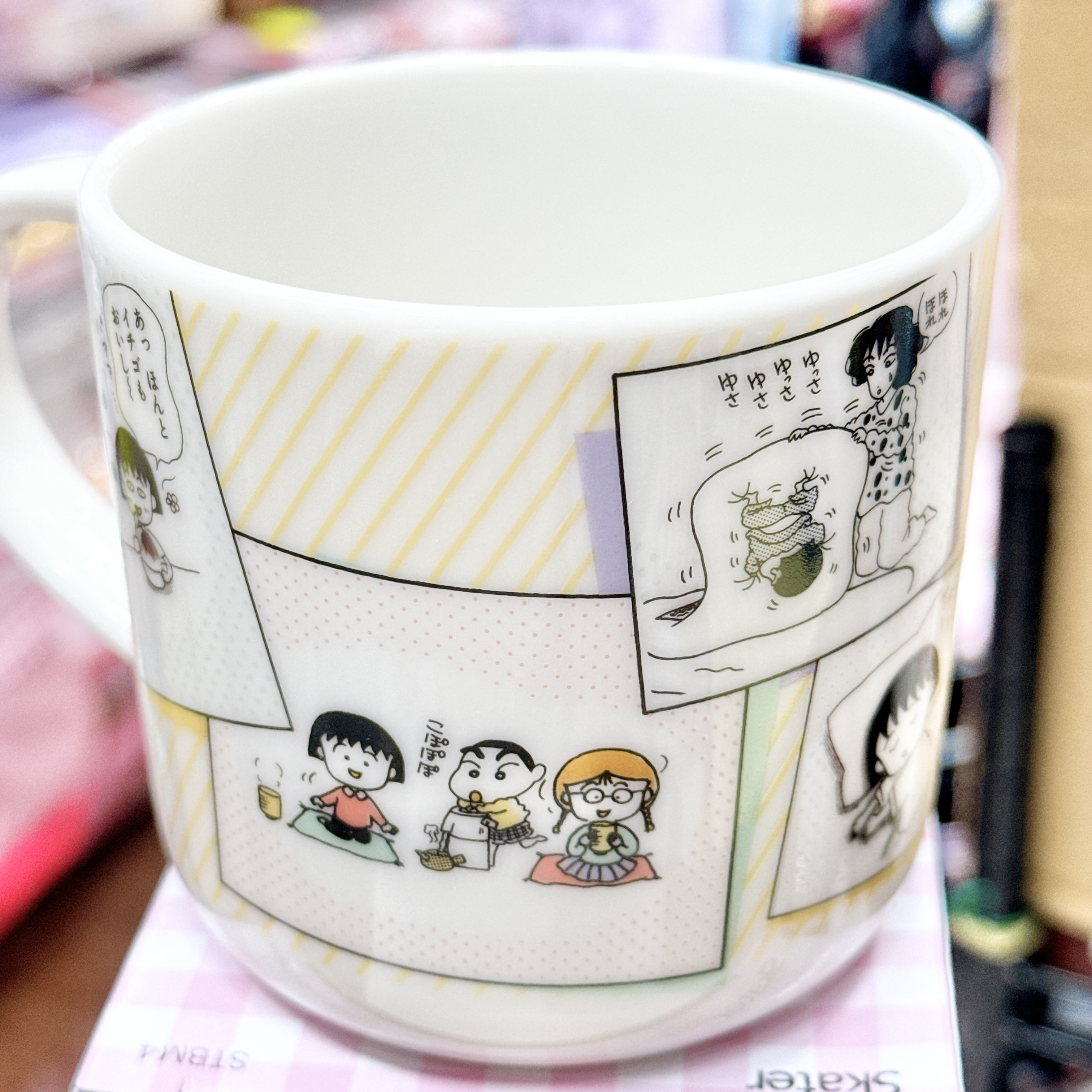 日本製 小丸子 聯乘 蠟筆小新 陶瓷杯