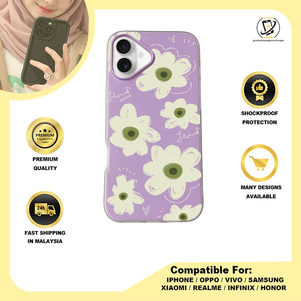 JELLY CASE PHONE FOR IPHONE - DESIGN FLOWER J
